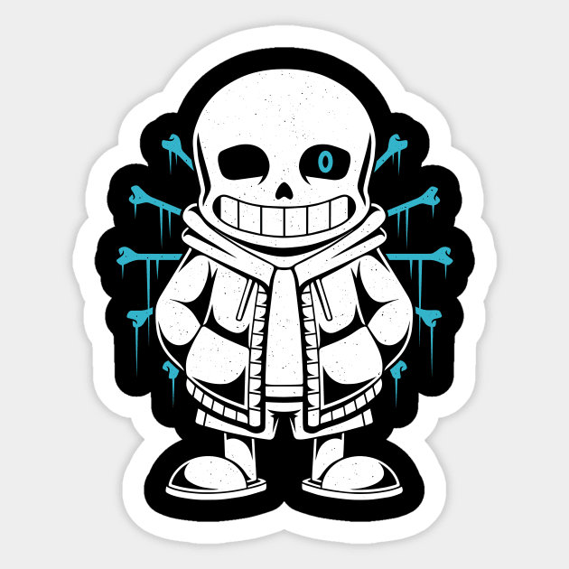 Sans Sticker by Alundrart